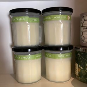 Set of 4 Brand New Citronella Candle Jars